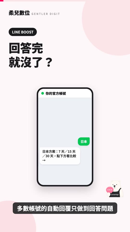 LINE 自動回覆：回答問題的同時，順手替好友貼上標籤