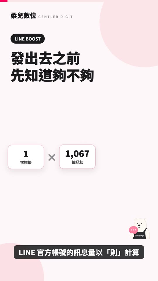 推播額度檢查：發送前就知道這一檔發不發得起