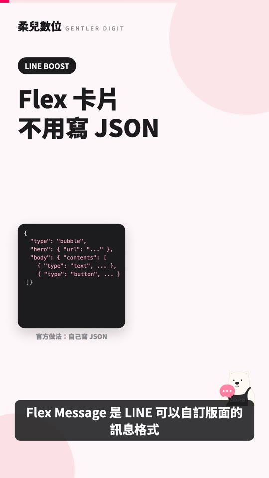 Flex 訊息與範本：做一次，改字改圖就發